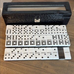 Dominoes 55 Pieces with Case (lock is broken), New, Sealed, MSRP $33